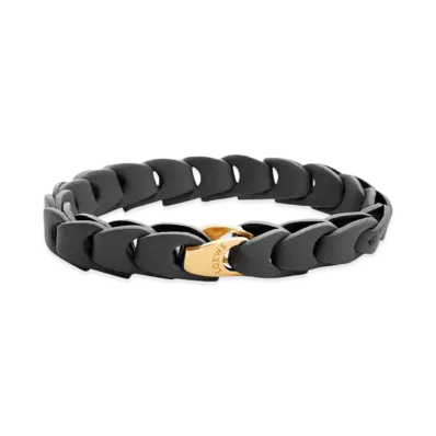 LOEWE Woven Bracelet In Calfskin "Black"