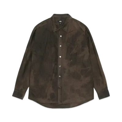 Stussy Classic LS Shirt Sprayed "Brown"
