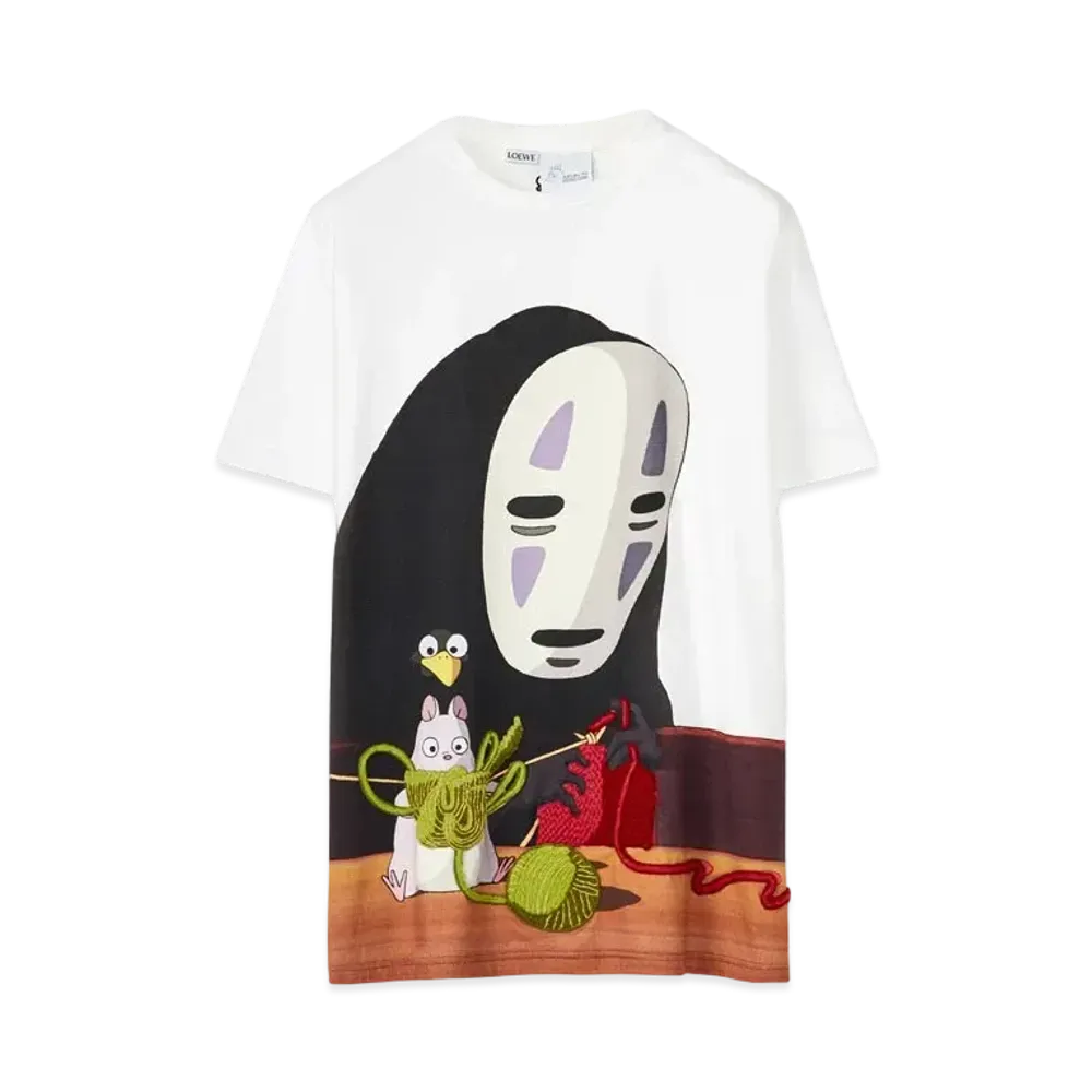 LOEWE x Spirited Away Kaonashi Oversize T-shirt In Cotton "Multicolor"