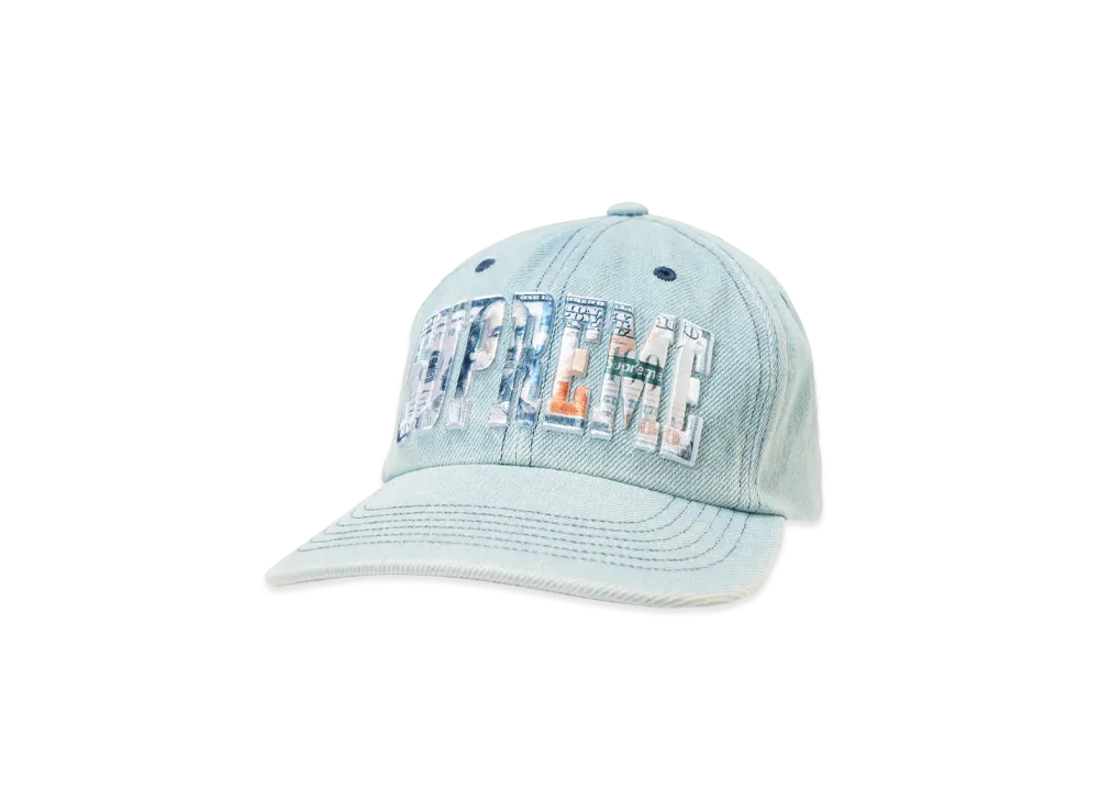 Supreme Embroidered Money Logo 6-Panel "Denim"