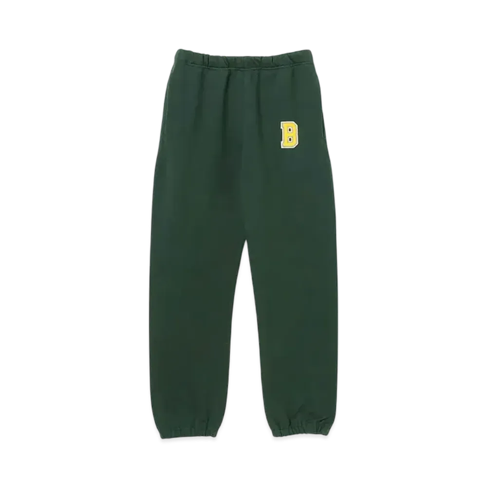 BEAMS B Logo Sweatpants "Green"
