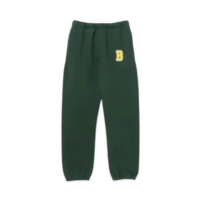 BEAMS B Logo Sweatpants "Green"