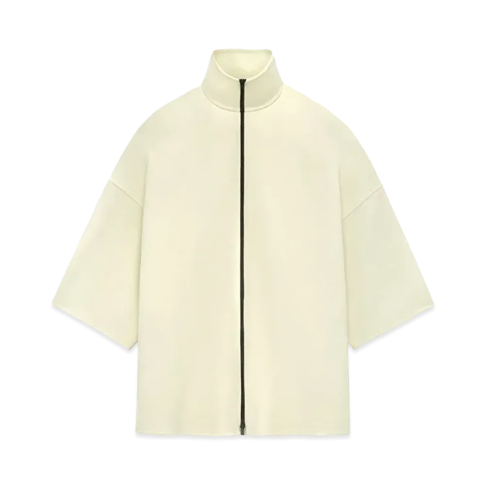 FEAR OF GOD Double Wool Cashmere Short Sleeve Jacket "Lemon Cream"