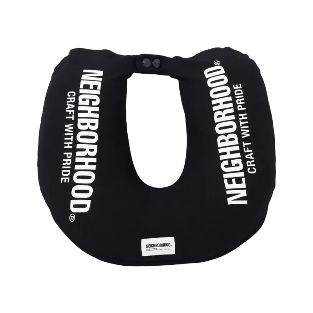 NEIGHBORHOOD Logo Neck Pillow "Black"
