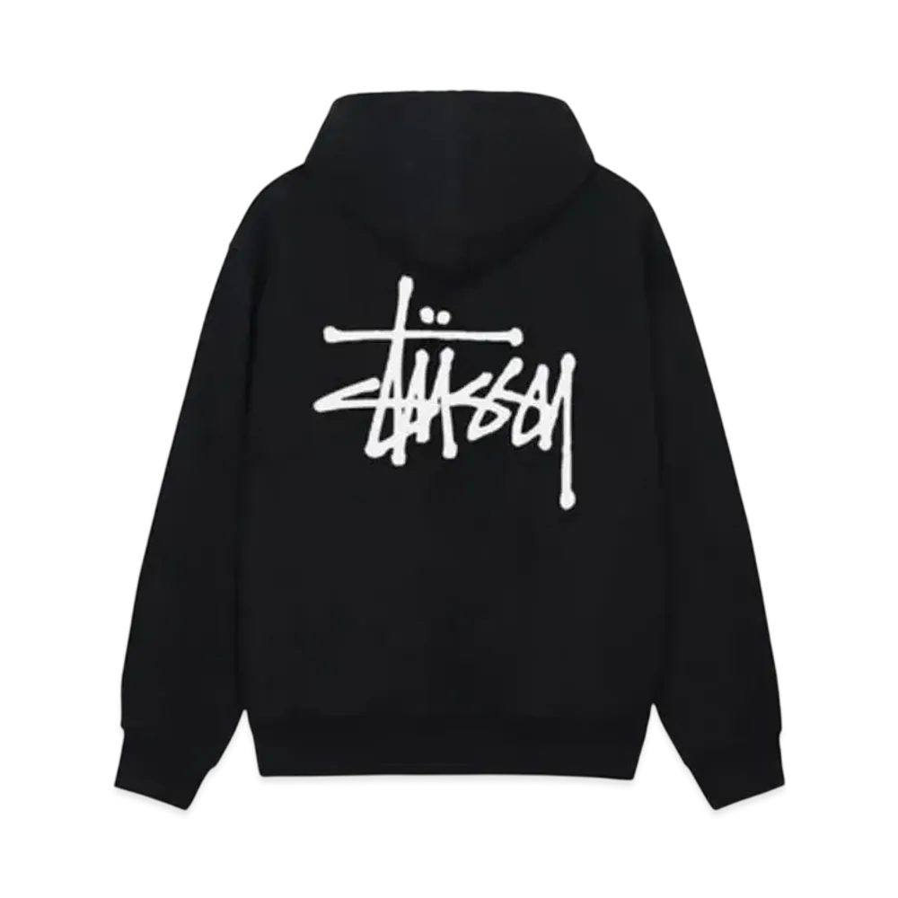 ステューシー ベーシック フーディ "ブラック" (25SS)