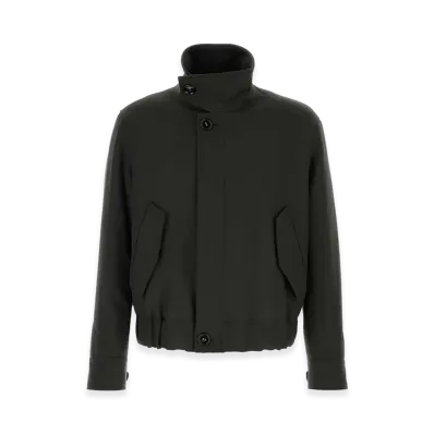 AMI PARIS Slate Wool Jacket "Black"