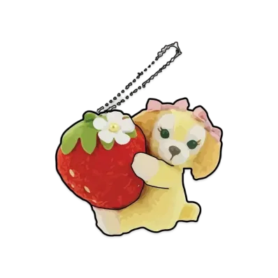 Disney Heartfelt Strawberry Gift Stuffed Animal Charm Cookie "Multi"