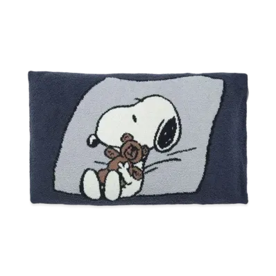 GELATO PIQUE x PEANUTS Snoopy x Bear Jacquard Pillow Case "Navy"