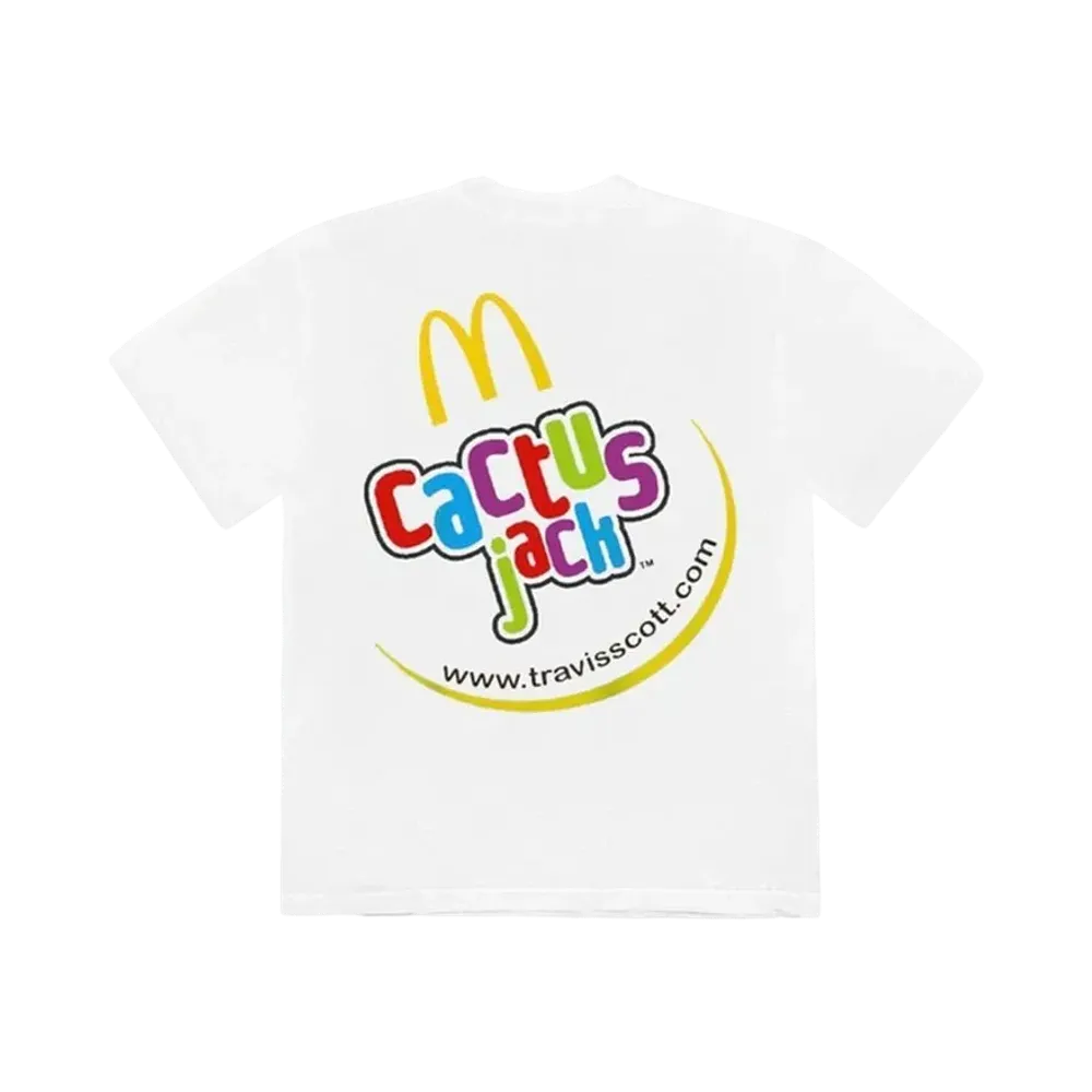 Travis Scott Cactus Jack x McDonald's Cj Smile T-Shirt "White"