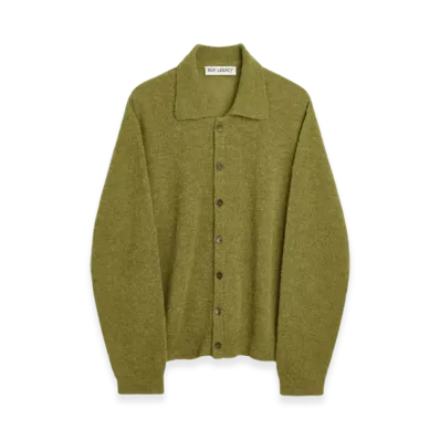 OUR LEGACY Evening Polo Fuzzy Alpaca "Army Olive"