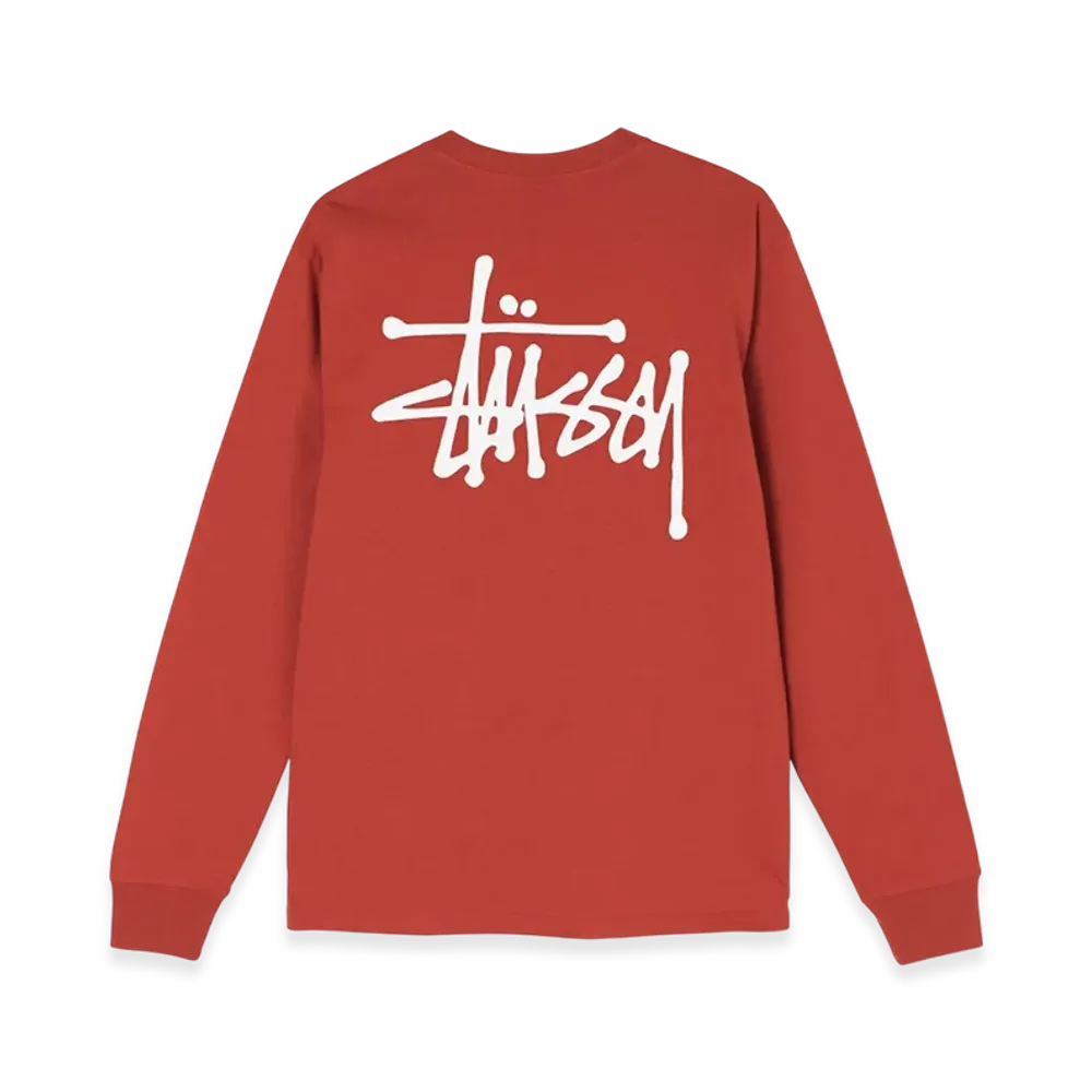 Stussy Basic Stussy LS Tee 2021 "Brick"