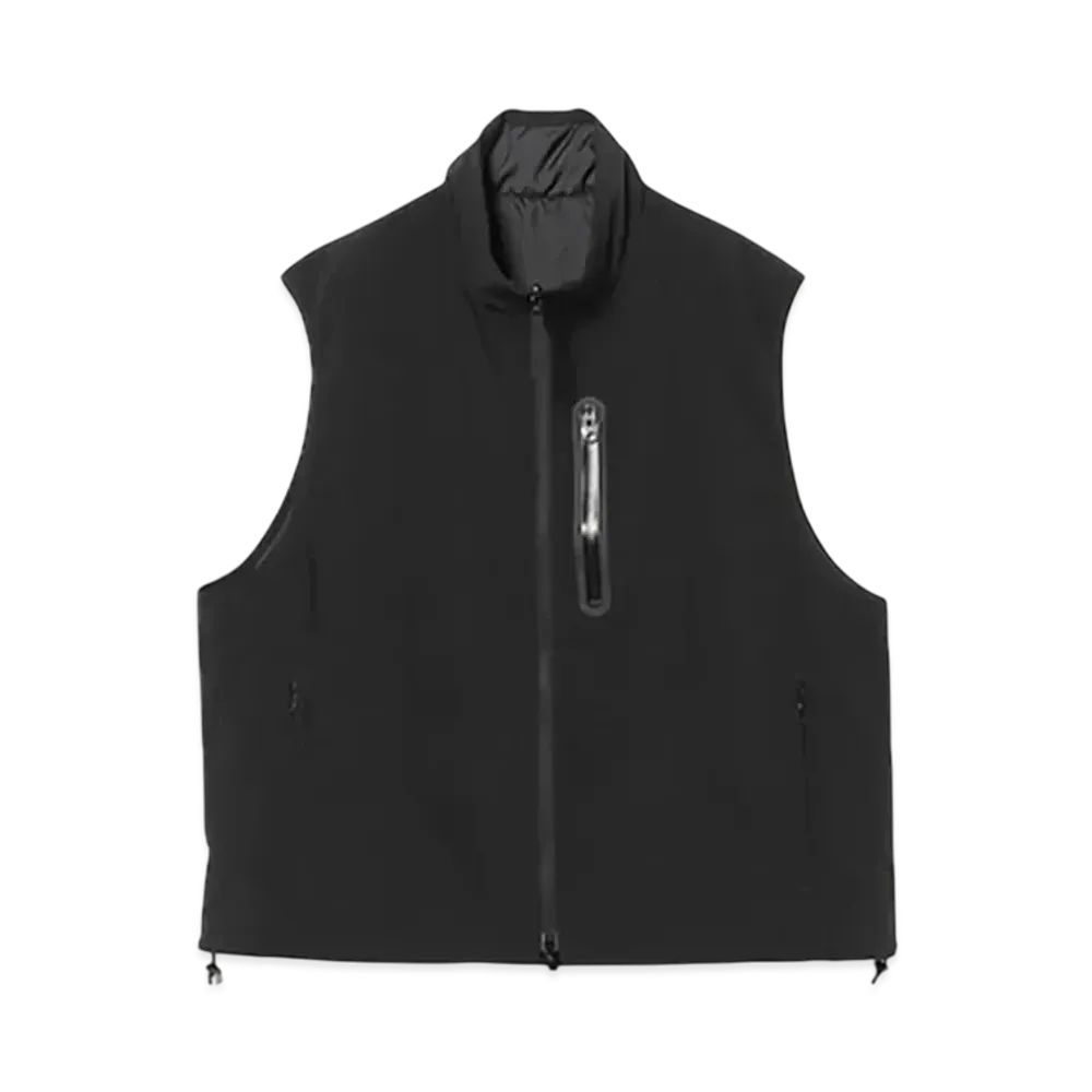 BEAMS Dermizax(TM) Reversible Filled Vest "Black"