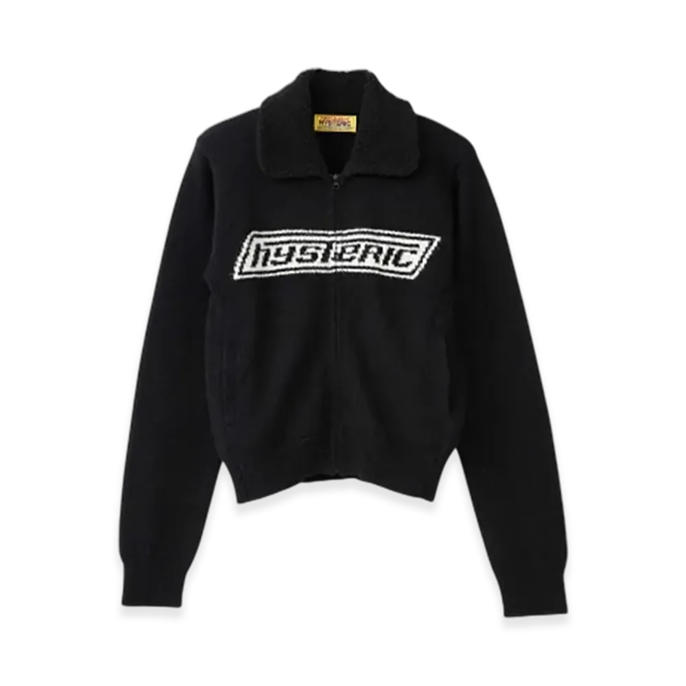 HYSTERIC GLAMOUR Road Sign Jacquard Jumper "Black"