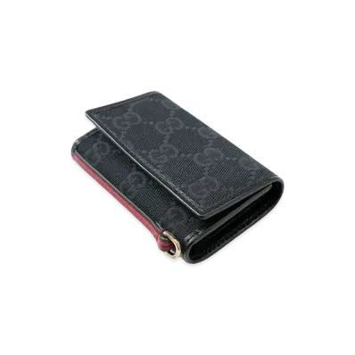 GUCCI GG Canvas Sherry Line 6 Key Case"Black"