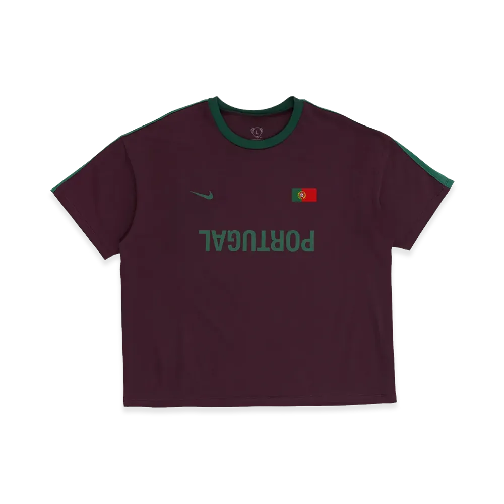 Travis Scott Cactus Jack x Nike Portugal Total 90 Tee "Burgundy"