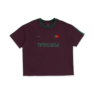 Travis Scott Cactus Jack x Nike Portugal Total 90 Tee "Burgundy"