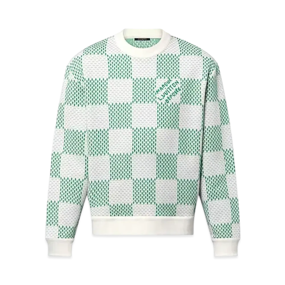 Louis Vuitton Damier Cotton Sweatshirt "Jolly Green"