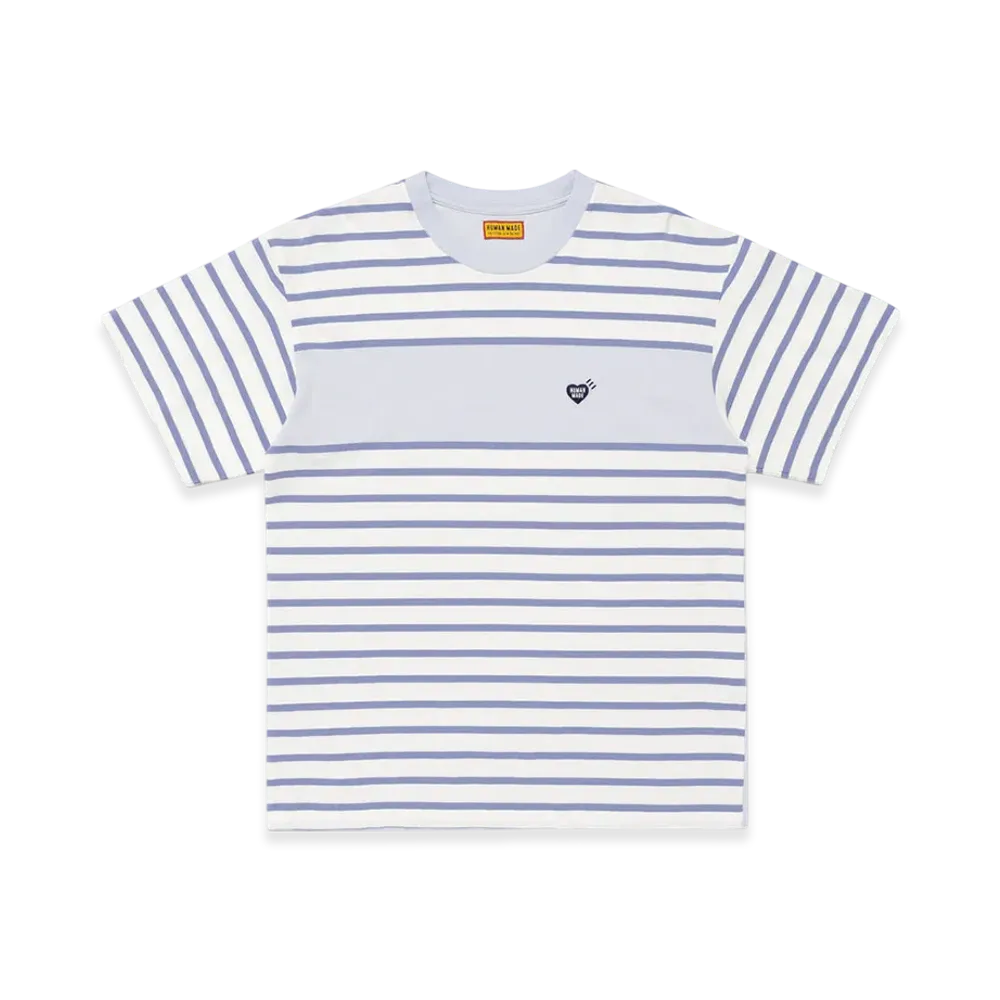 HUMAN MADE Panel Striped T-Shirt "Blue"