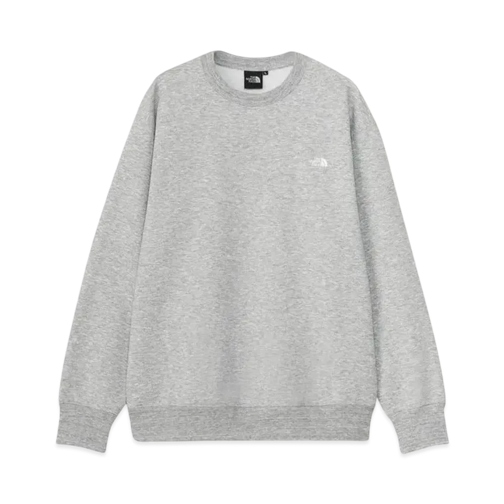 The North Face Small Logo Heather Sweat Crew "Mixed Gray 2"
