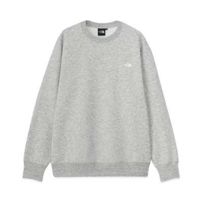 The North Face Small Logo Heather Sweat Crew "Mixed Gray 2"