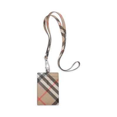 Burberry MS ID Lanyard Bin "Sand"