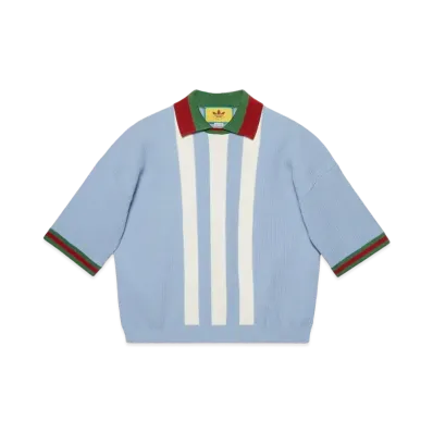 adidas x GUCCI Viscose Polo "Light Blue"