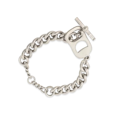 Ground Y Brass Pull Tab Bracelet "Silver"