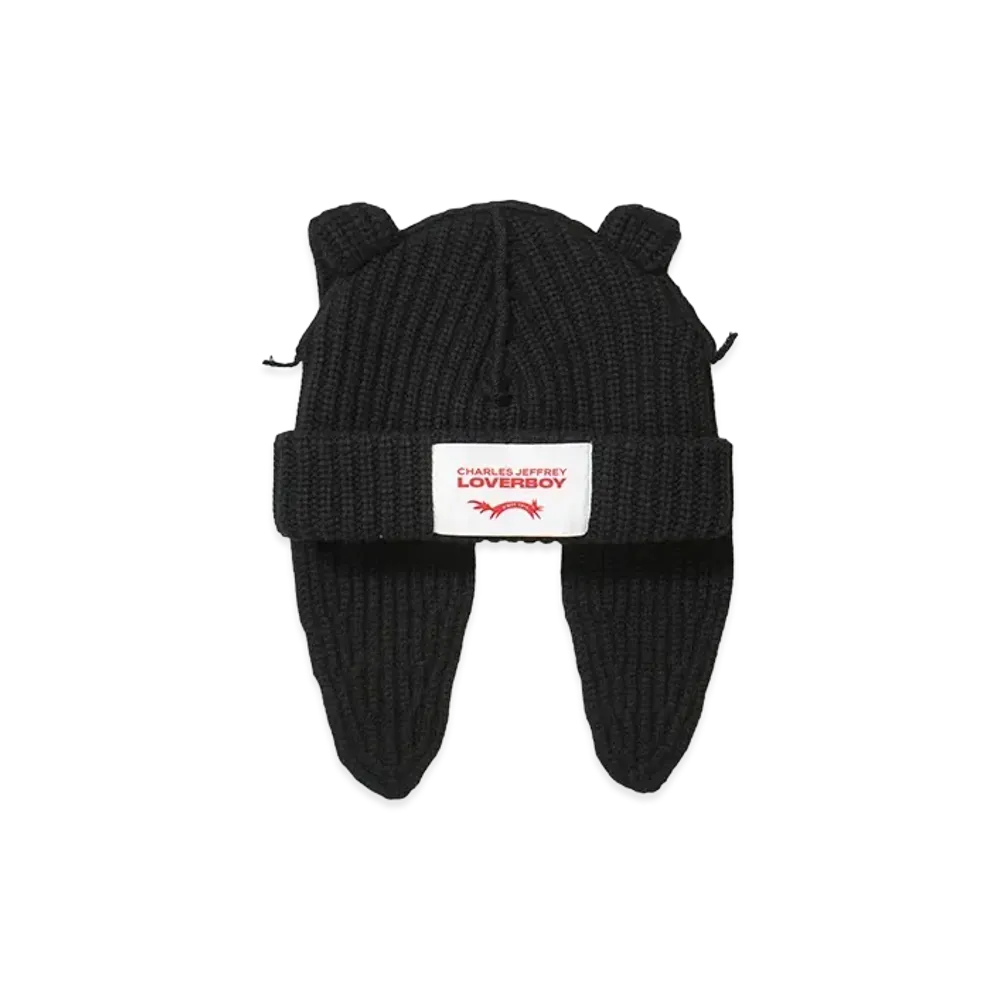 Charles Jeffrey Loverboy CHUNKY RABBIT BEANIE "BLACK"