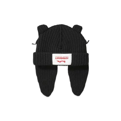 Charles Jeffrey Loverboy CHUNKY RABBIT BEANIE "BLACK"