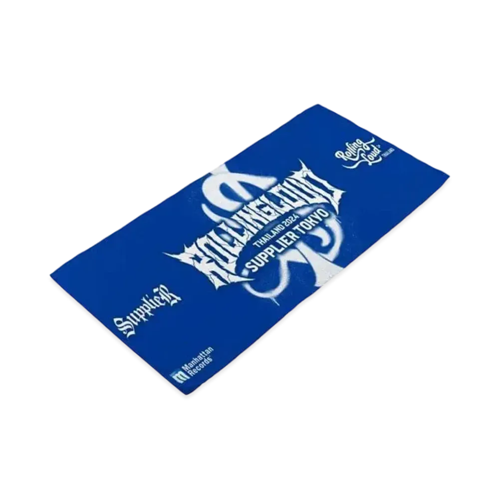 SUPPLIER x Rollong Loud Logo Towel "Blue"