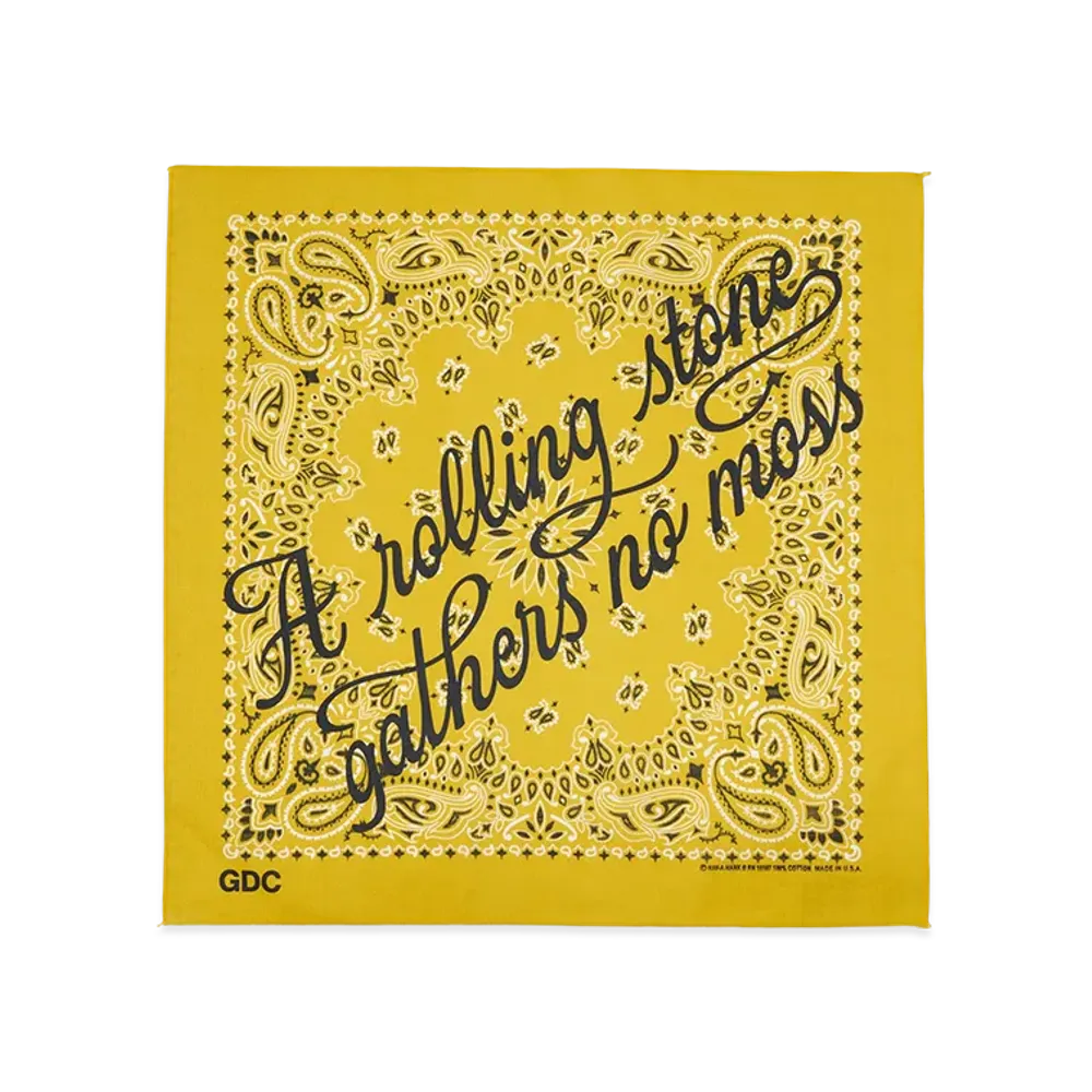 GDC x Hav-A-Hank Logo Bandana "Yellow"