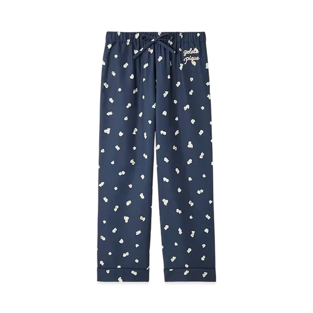 GELATO PIQUE Homme Popcorn Pattern Long Pants "Navy"
