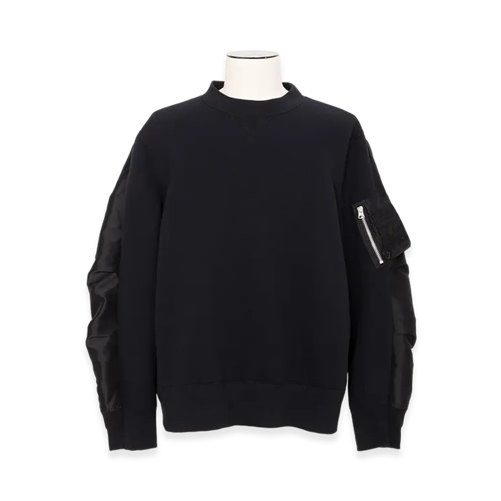 sacai Sponge Sweat Pullover "Black"