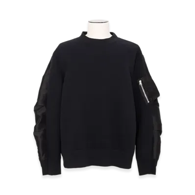 sacai Sponge Sweat Pullover "Black"