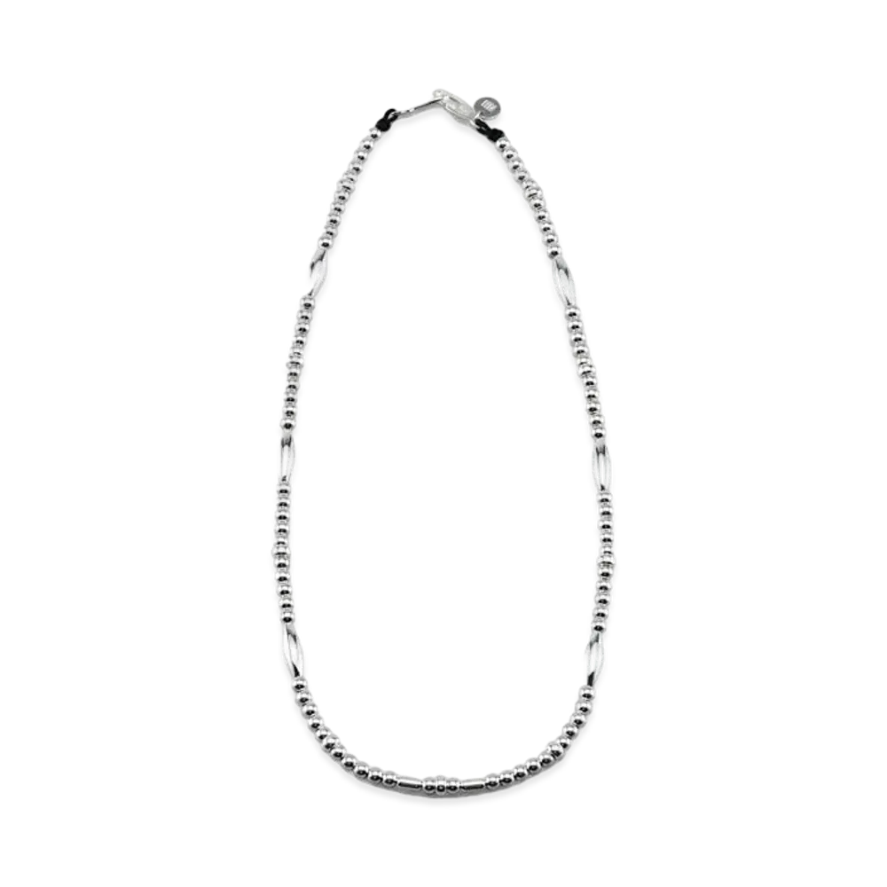 NEIGHBORHOOD SILVER BEADS / S-NECKLACE "Silver"