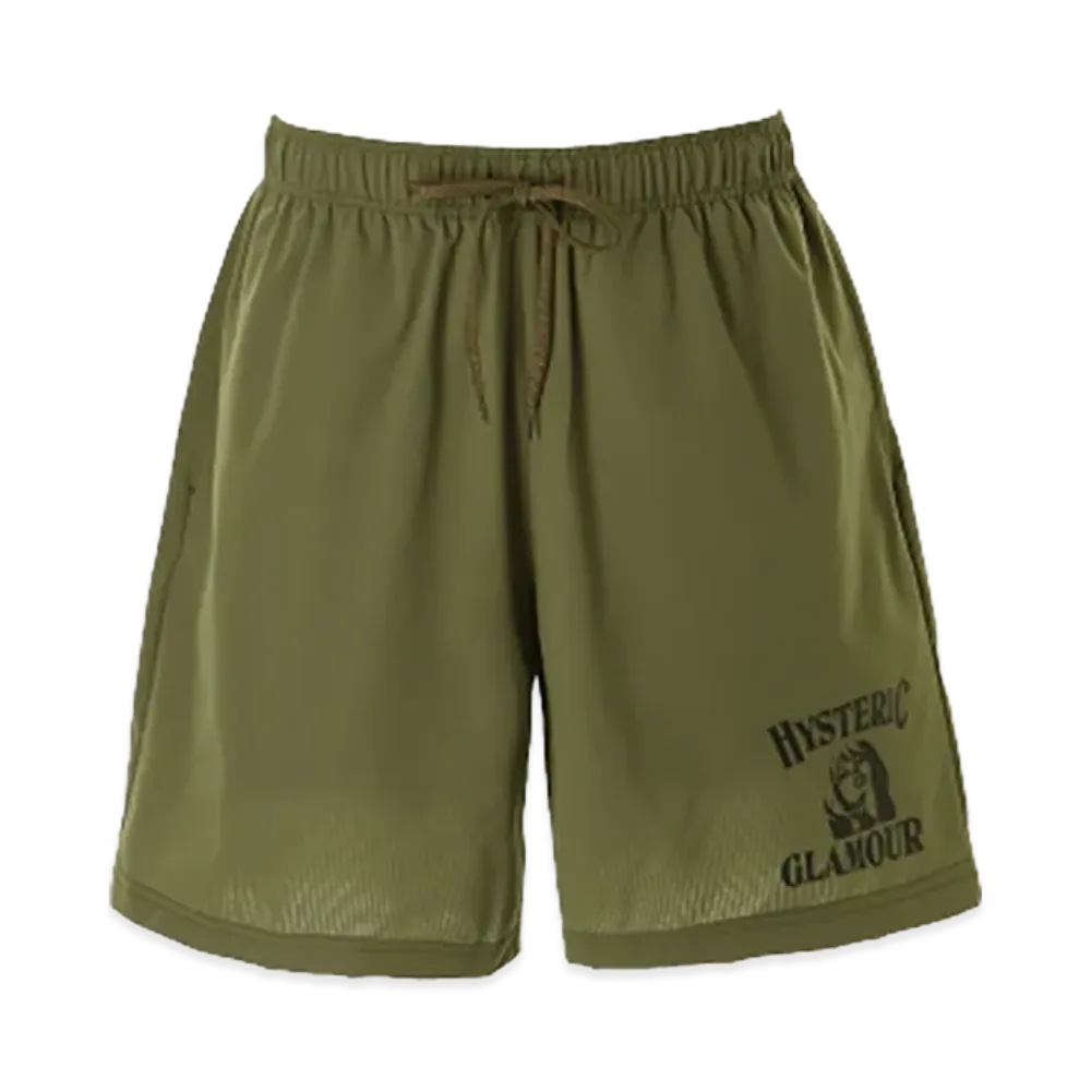 HYSTERIC GLAMOUR Whisky Woman Shorts "Khaki"