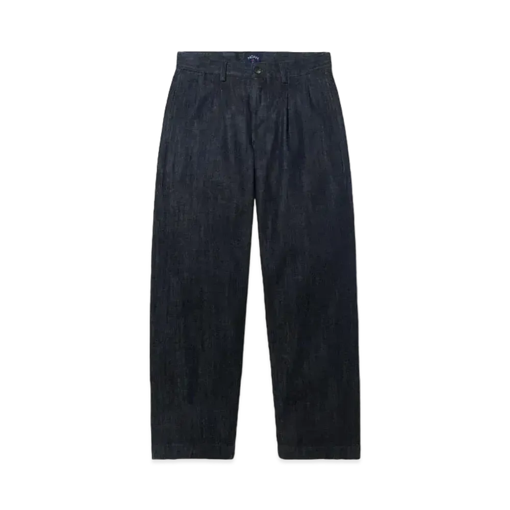 Noah Double-Pleated Denim Pant "Indigo"