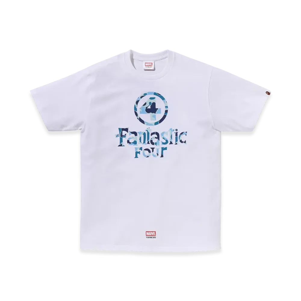 A BATHING APE x MARVEL FANTASTIC FOUR Logo Tee "White"