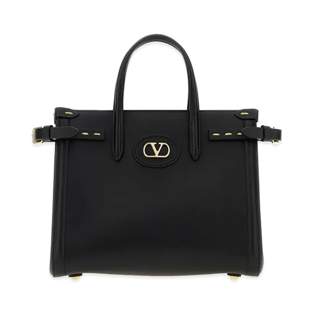 Valentino Women's Leather Antibes Handbag "Black"