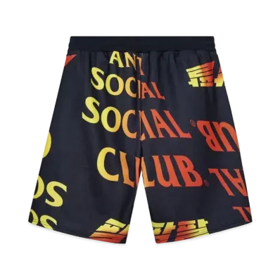 ANTI SOCIAL SOCIAL CLUB FA22 Whisped Black Terry Fleece Shorts "Black"
