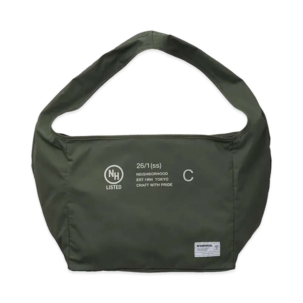 NEIGHBORHOOD Solid Newspaper Bag "Olive Drab"