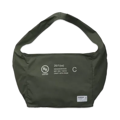 NEIGHBORHOOD Solid Newspaper Bag "Olive Drab"