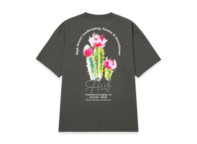 HUF Desert Rose Tee "Charcoal"