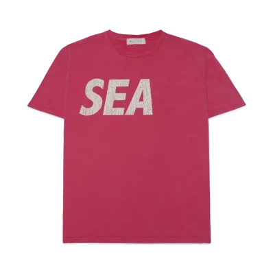 WIND AND SEA SEA (Crack-P-Dye) S/S Tee "Cherry White"