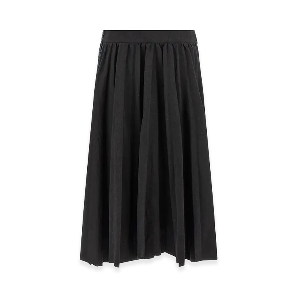 BALENCIAGA Women's 'Hybrid Pleated' Skirt "Black"