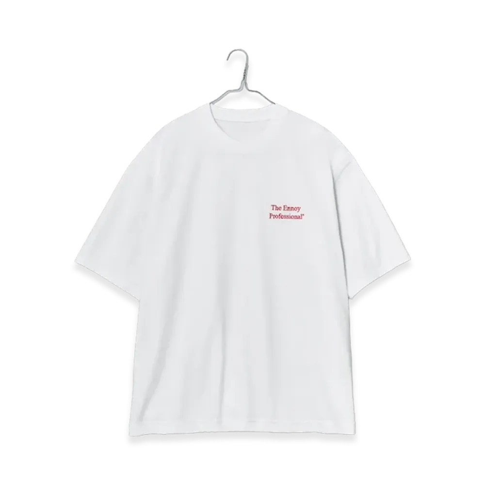 ENNOY Professional S/S T-Shirt "White/Red"