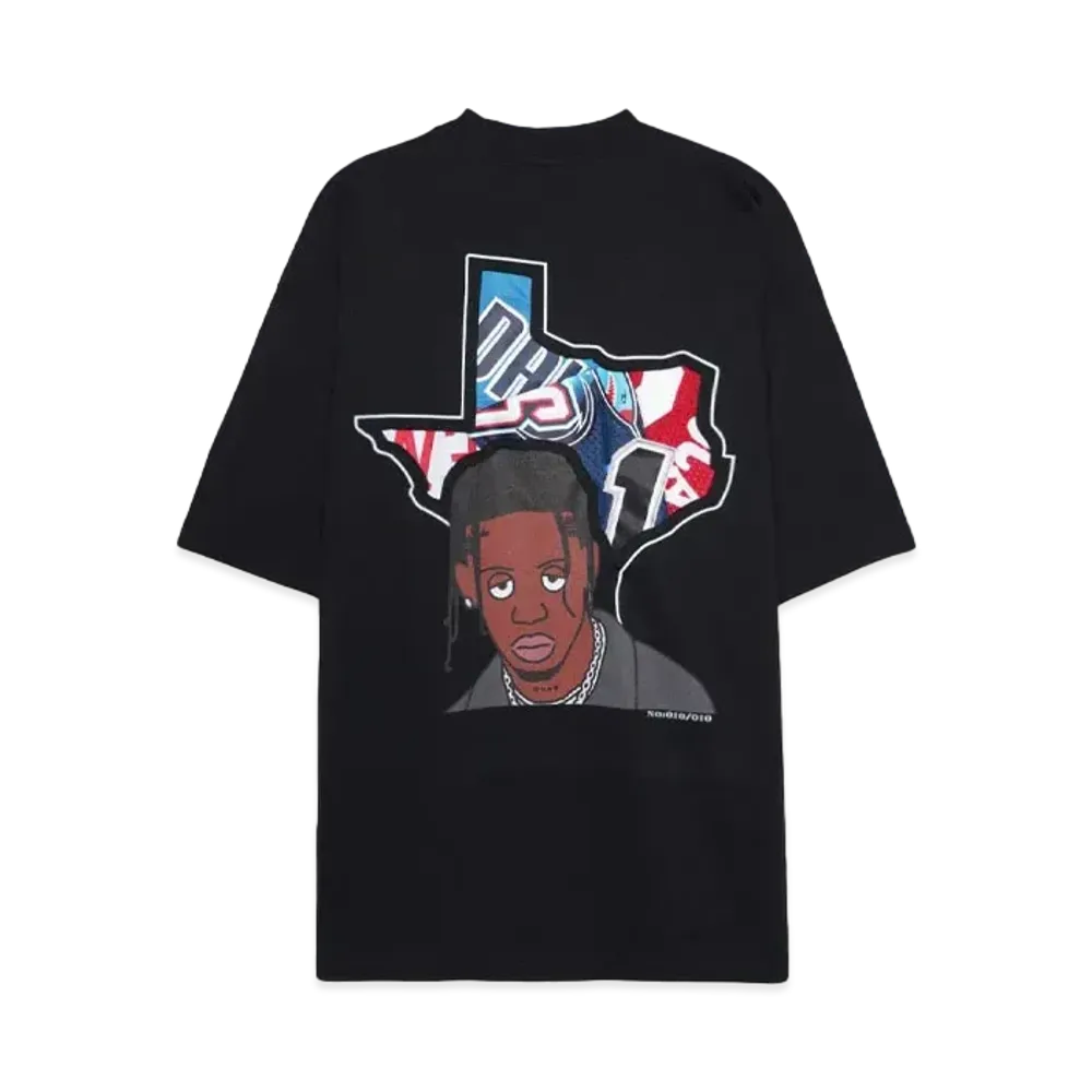 RISA x CIVIATELIER TEXAS LA FLAME TEE -010/010- "BLACK"