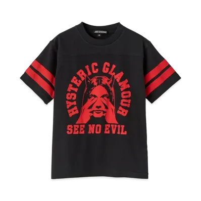 HYSTERIC GLAMOUR Kids See No Evil T-Shirt "Black"