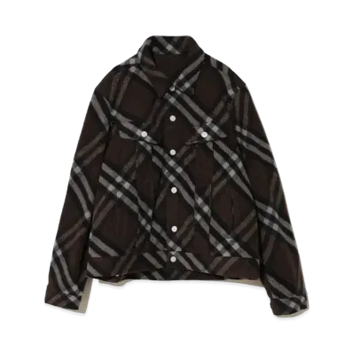 UNDERCOVER Wool Blend Mosser Jacket "Brown"