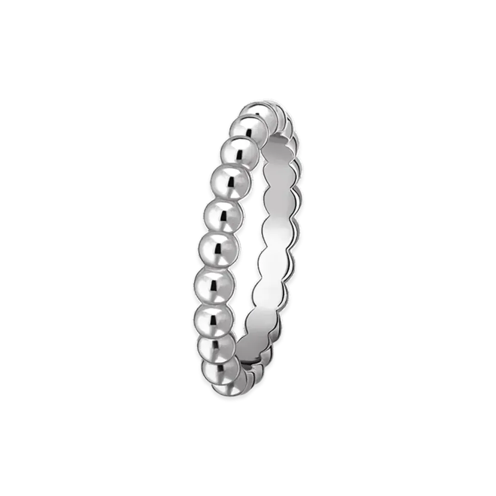 Van Cleef & Arpels Perlee gold pearls ring medium model "18K White gold"